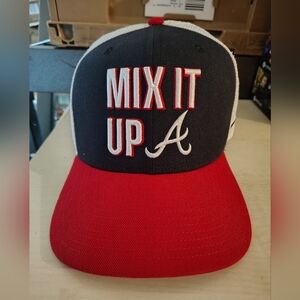 Atlanta Braves Nike Navy/Red Pro Performance Trucker Snapback Hat